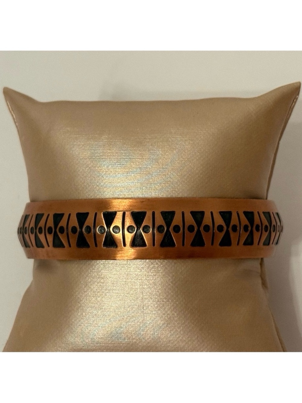 BRACELET CUFF SOLID COPPER BOW TIE DESIGN